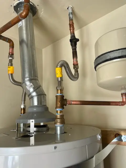 Water heater installation and plumbing repair in Brice